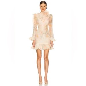 Crush Flower Mini Dress in Ciara Floral Zimmermann size AU3- US 10